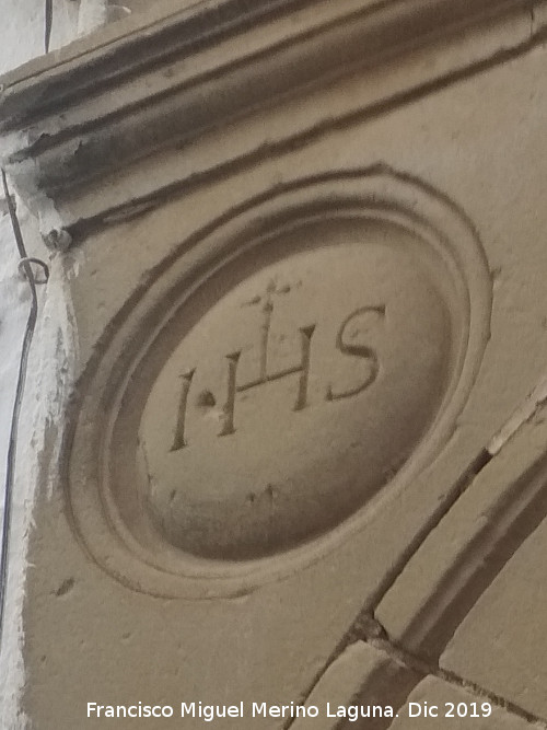 Casa de la Calle Horno Muoz n 11 - Casa de la Calle Horno Muoz n 11. Tondo izquierdo de Jesucristo