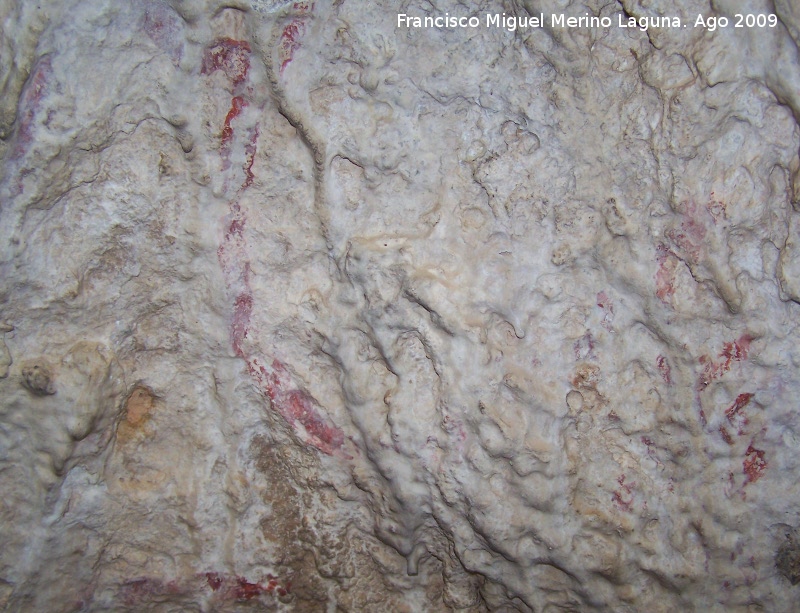 Pinturas rupestres del Poyo Bernab Grupo III - Pinturas rupestres del Poyo Bernab Grupo III. Figuras del techo