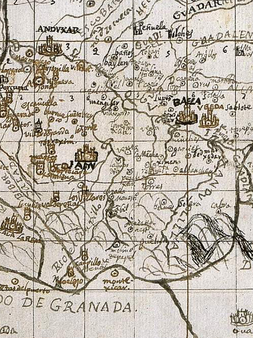 Historia de Jamilena - Historia de Jamilena. Mapa de 1641