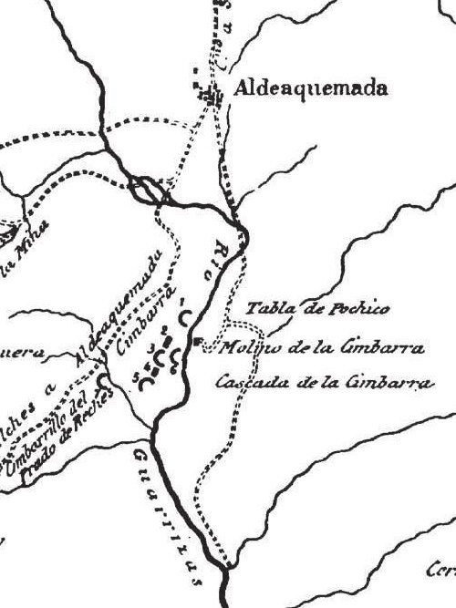 Pinturas rupestres y grabados del Poyo del Medio de la Cimbarra IV - Pinturas rupestres y grabados del Poyo del Medio de la Cimbarra IV. Mapa de Cabr