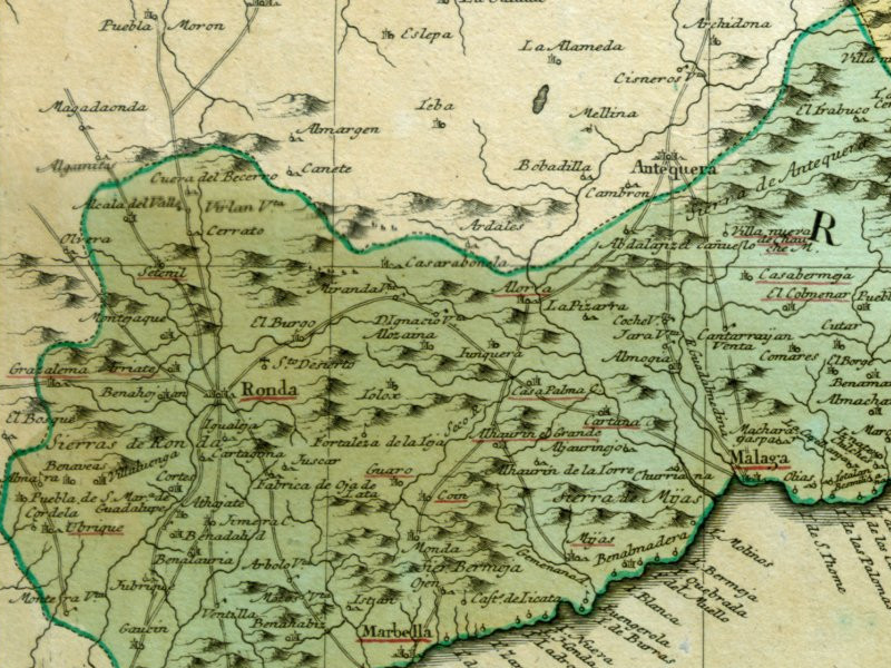 Benalaura - Benalaura. Mapa 1782
