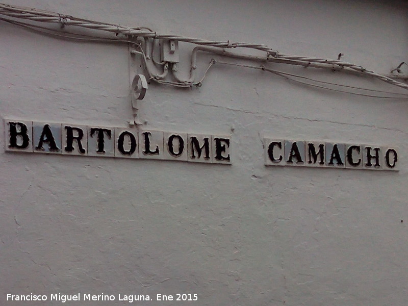 Calle Bartolom Camacho - Calle Bartolom Camacho. Azulejos