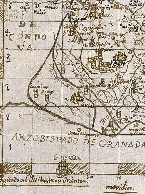 Historia de Martos - Historia de Martos. Mapa de 1641