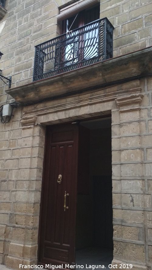 Casa de la Calle Concepcin n 16 - Casa de la Calle Concepcin n 16. Portada y balcn