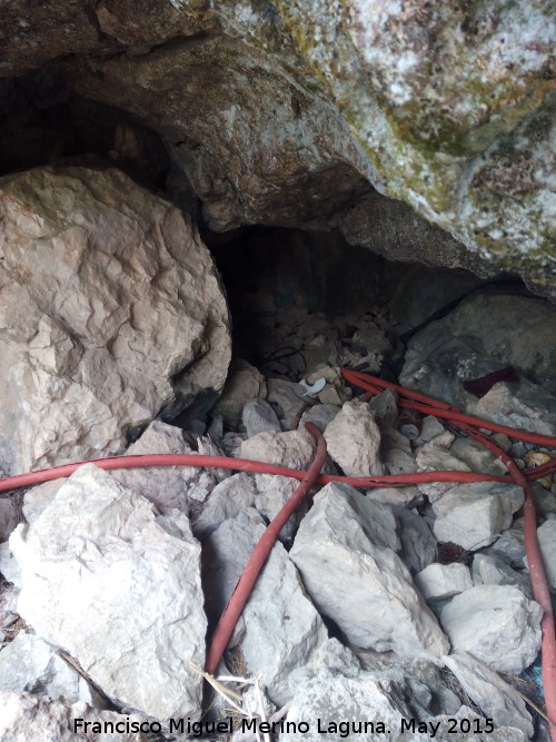 Cueva del Cerro de Santa Catalina - Cueva del Cerro de Santa Catalina. Entrada cegada a la sala