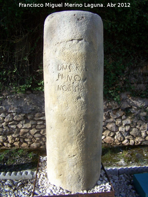 Historia de Pegalajar - Historia de Pegalajar. Miliario romano de Crispo