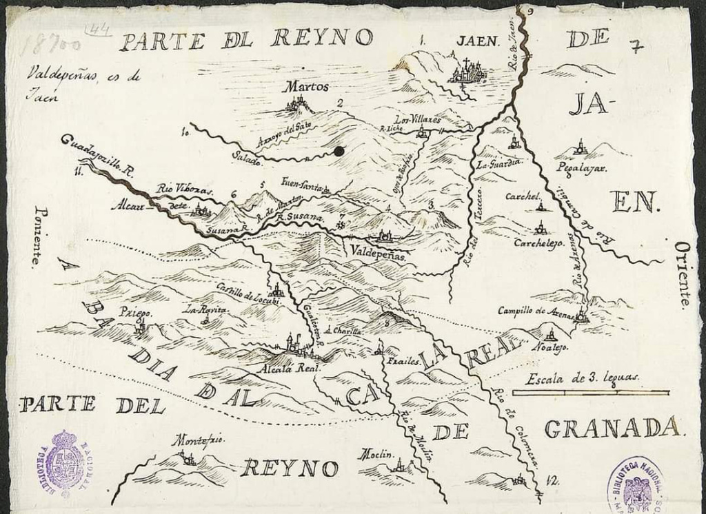 Historia de Pegalajar - Historia de Pegalajar. Mapa antiguo