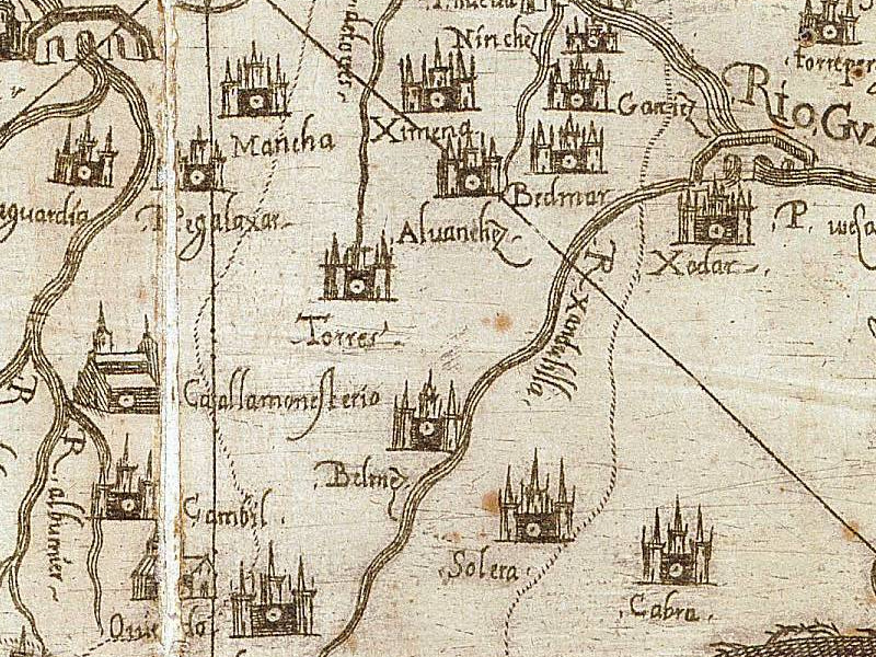 Historia de Pegalajar - Historia de Pegalajar. Mapa 1588
