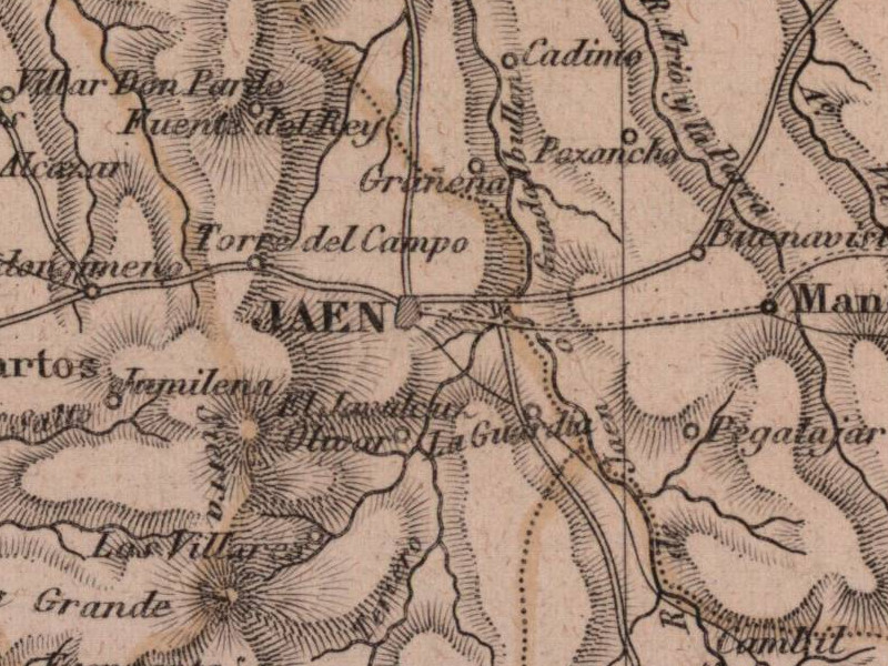 Historia de Pegalajar - Historia de Pegalajar. Mapa 1862
