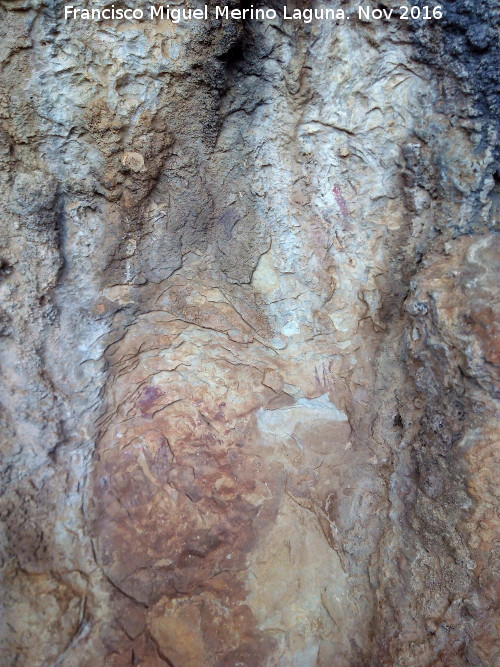 Pinturas rupestres de las Cuevas del Curro Abrigo III - Pinturas rupestres de las Cuevas del Curro Abrigo III. Panel