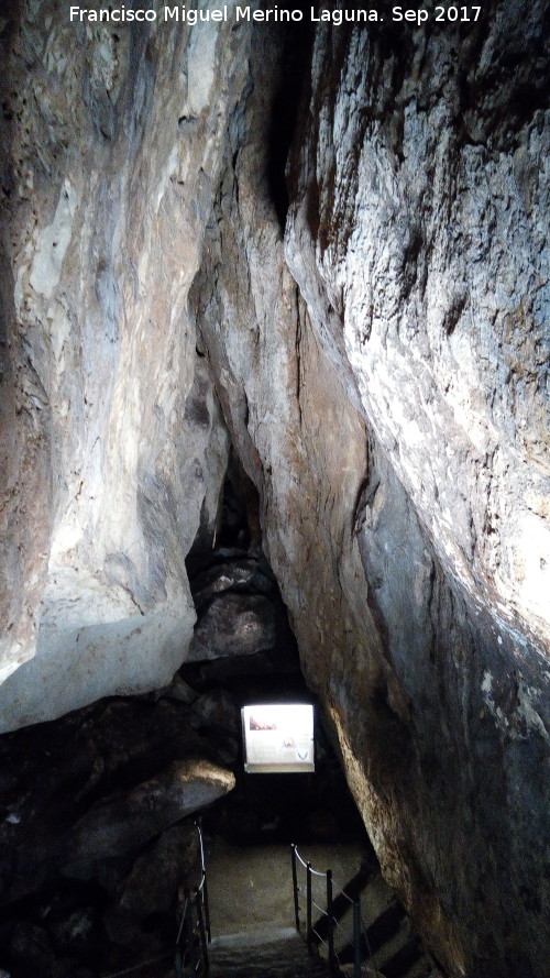 Cueva de los Murcilagos - Cueva de los Murcilagos. Cueva Chica con vitrina