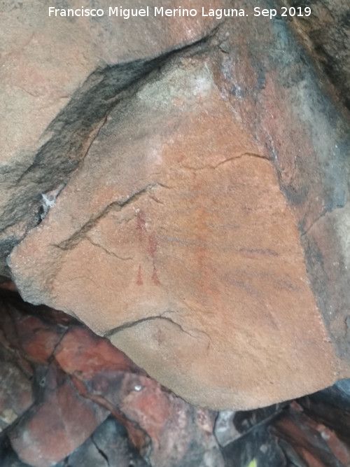 Pinturas rupestres de la Graja de Miranda I - Pinturas rupestres de la Graja de Miranda I. Barras de la izquierda