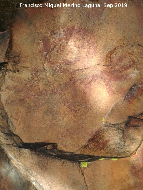 Pinturas rupestres de la Graja de Miranda I - Pinturas rupestres de la Graja de Miranda I. Antropomorfo izquierdo