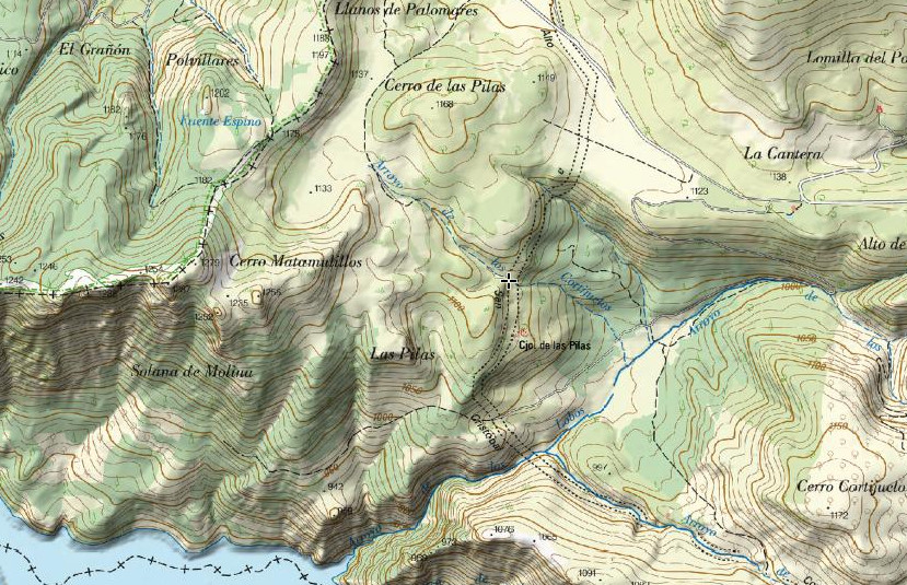 Fuente de las Pilillas - Fuente de las Pilillas. Mapa