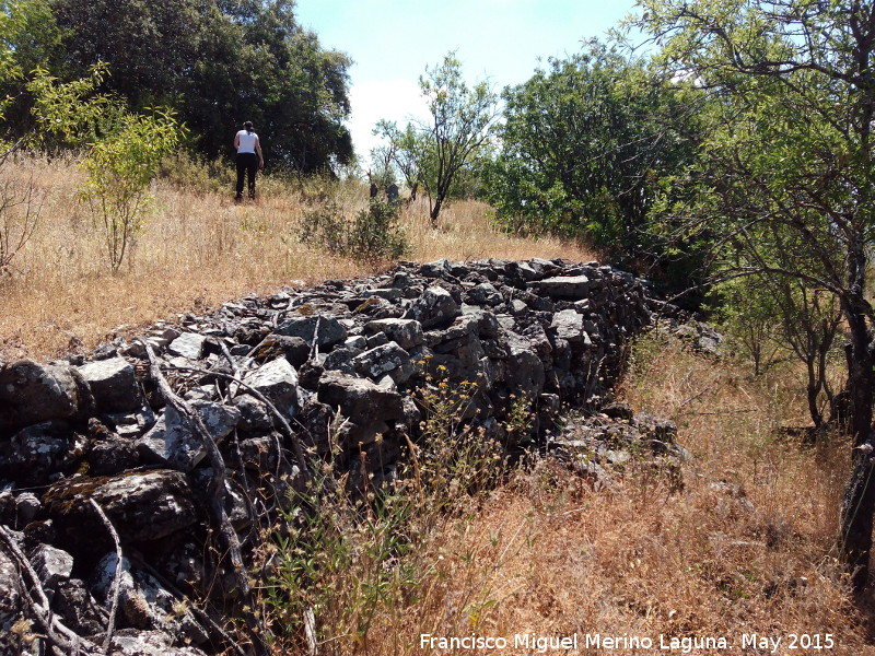 Yacimiento de Cabeza Alta - Yacimiento de Cabeza Alta. Muralla