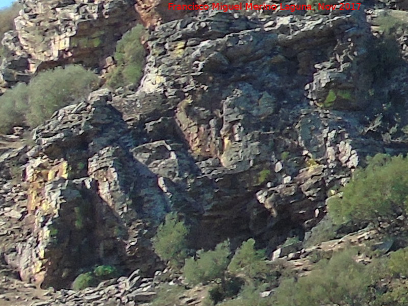 Pinturas rupestres del Cerro de la Caldera - Pinturas rupestres del Cerro de la Caldera. Desde el Cerro de las Minas