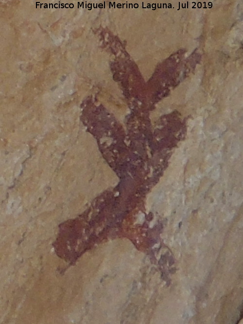 Pinturas rupestres de la Cueva de los Letreros II B - Pinturas rupestres de la Cueva de los Letreros II B. Antropomorfo