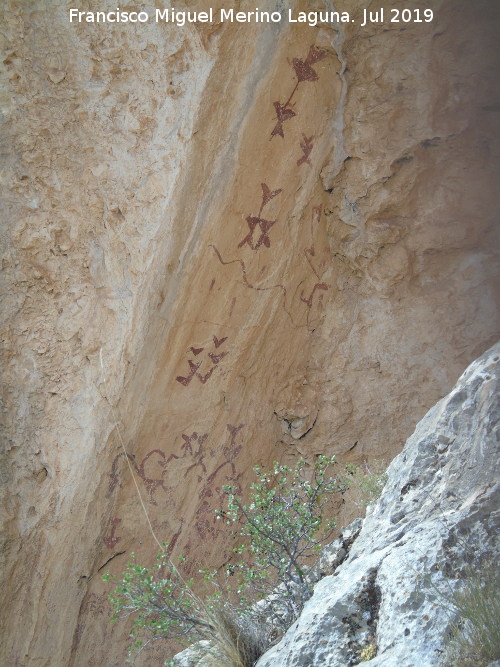 Pinturas rupestres de la Cueva de los Letreros II B - Pinturas rupestres de la Cueva de los Letreros II B. 