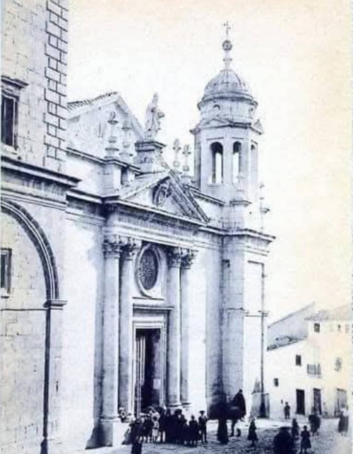 Bas�lica de San Ildefonso. Portada Principal - Bas�lica de San Ildefonso. Portada Principal. Foto antigua