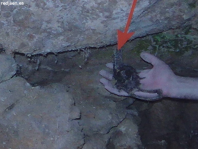 Mina de Agua El Melero - Mina de Agua El Melero. Revlver encontrado