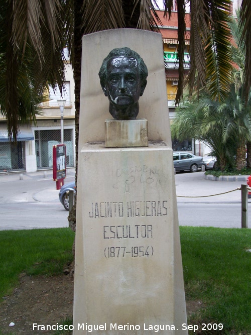 Jacinto Higueras - Jacinto Higueras. Monumento en Jan