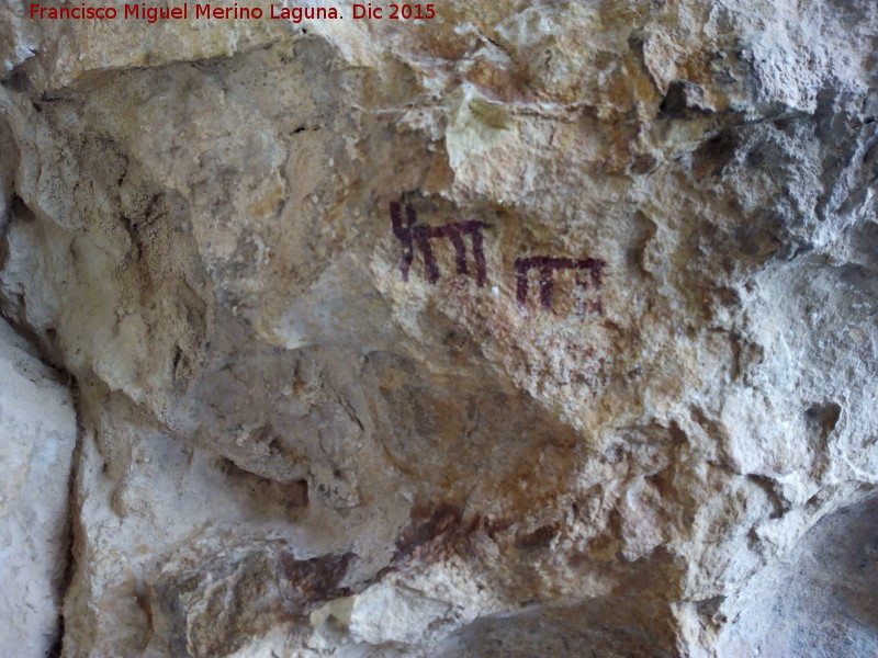 Pinturas rupestres de la Cueva de la Graja-Grupo XV - Pinturas rupestres de la Cueva de la Graja-Grupo XV. 