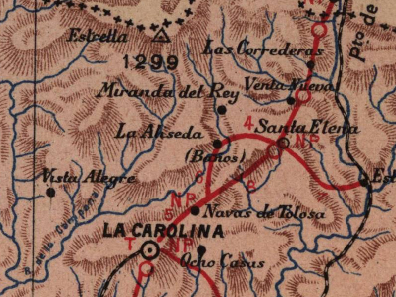 Cerro de la Estrella - Cerro de la Estrella. Mapa 1901