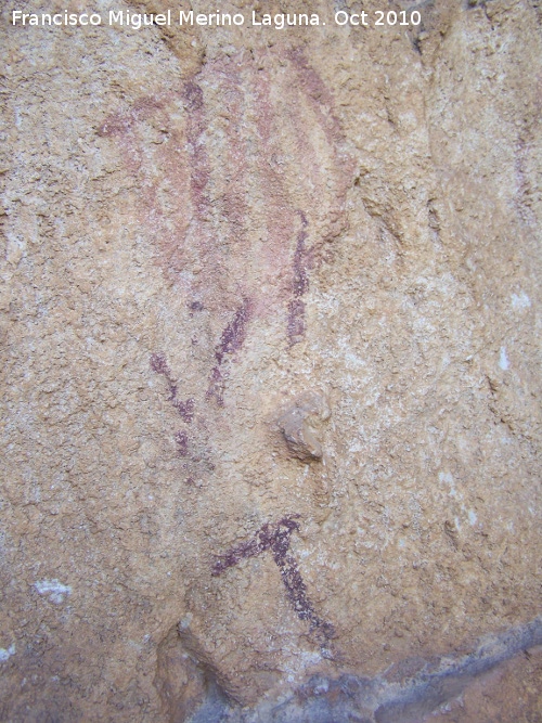 Pinturas rupestres de la Cueva de la Higuera - Pinturas rupestres de la Cueva de la Higuera. Pinturas rupestres superiores