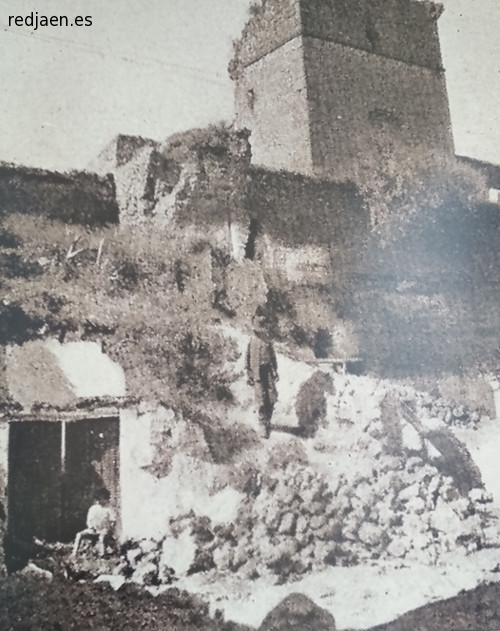 Castillo de los Guzmanes - Castillo de los Guzmanes. Foto antigua