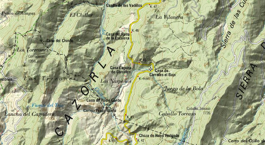 Casa forestal Carrales - Casa forestal Carrales. Mapa