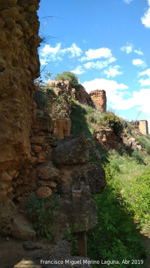 Muralla de Niebla - Muralla de Niebla. Sector Este desde la Puerta del Embarcadero