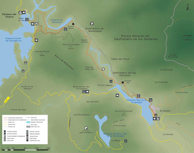 Pantano Conde de Guadalhorce - Pantano Conde de Guadalhorce. Mapa