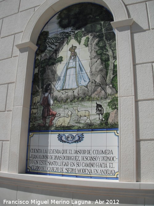 Santuario de la Virgen de la Cabeza en Hoya del Salobral - Santuario de la Virgen de la Cabeza en Hoya del Salobral. Azulejos