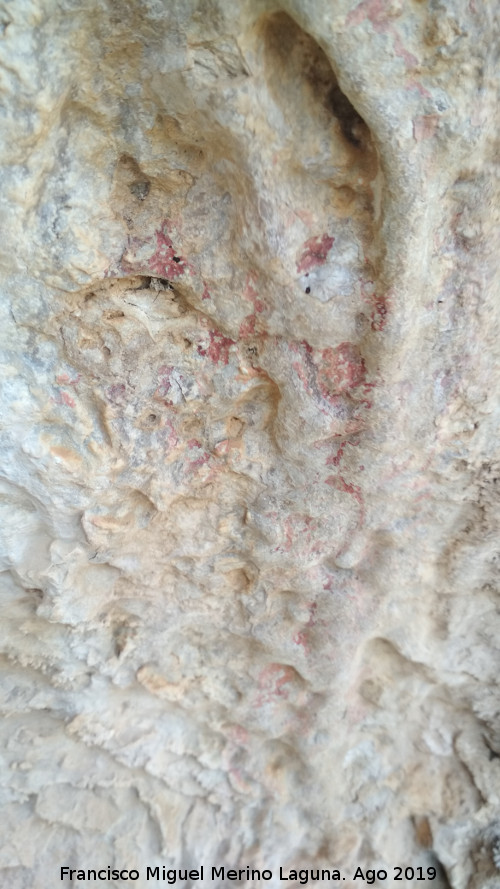 Pinturas rupestres y petroglifos Cueva del Clarillo - Pinturas rupestres y petroglifos Cueva del Clarillo. Detalle del grupo 2