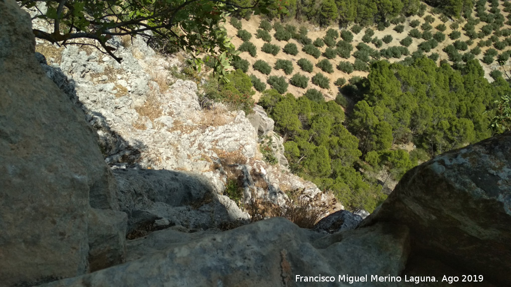 Pinturas rupestres y petroglifos Cueva del Clarillo - Pinturas rupestres y petroglifos Cueva del Clarillo. Altura desde la ltima trepada
