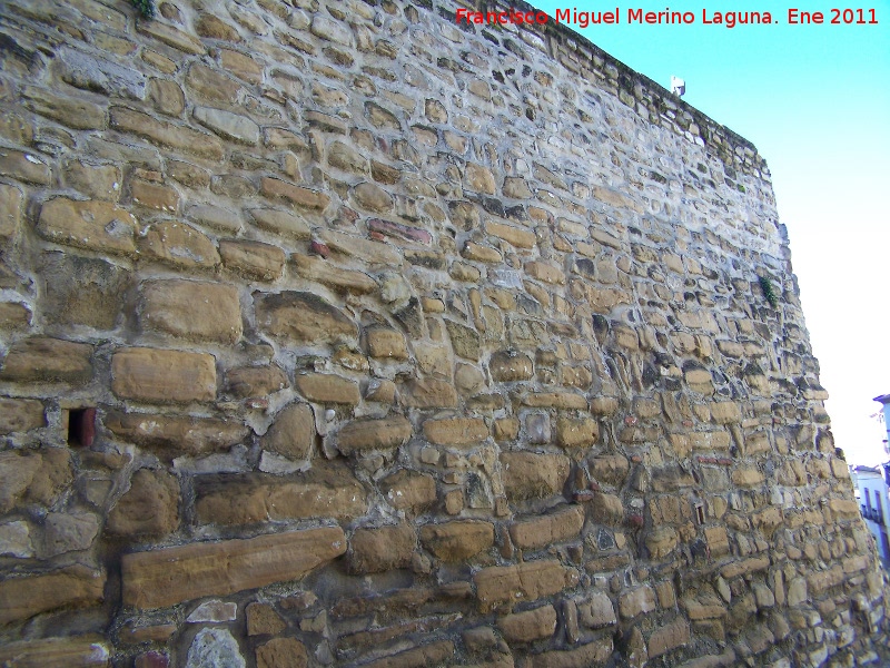 Muralla de Arjona - Muralla de Arjona. Esquina de la muralla del Paseo de los Mrtires