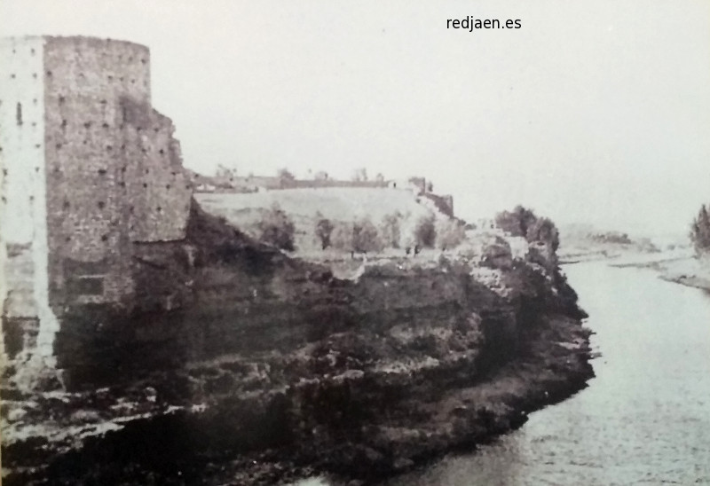 Muralla de Niebla. Torre del Oro - Muralla de Niebla. Torre del Oro. Foto antigua