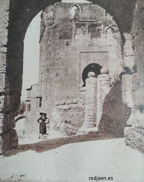 Muralla de Niebla. Puerta del Buey - Muralla de Niebla. Puerta del Buey. Foto antigua