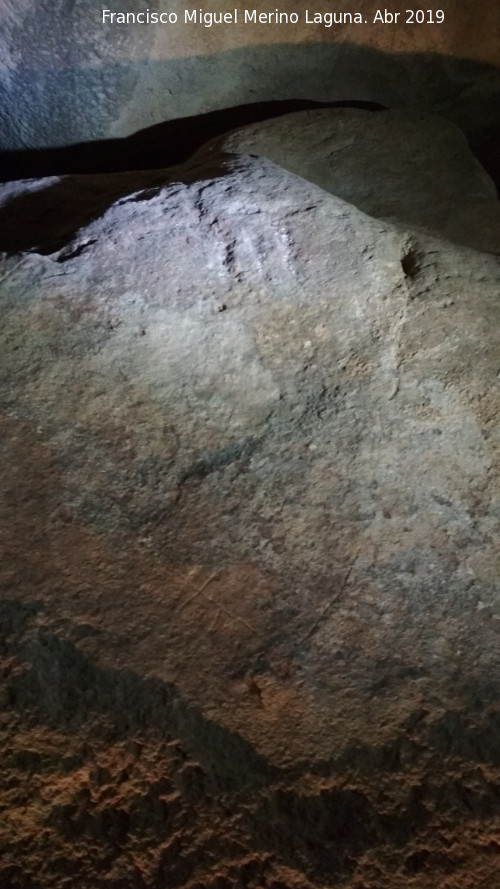 Dolmen de Soto. Petroglifo VII - Dolmen de Soto. Petroglifo VII. Grabado de la parte superior