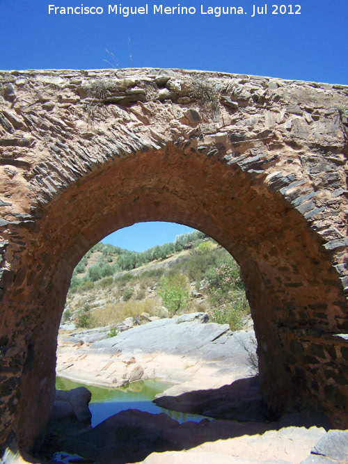 Puente romano del Montizn - Puente romano del Montizn. Ojo principal