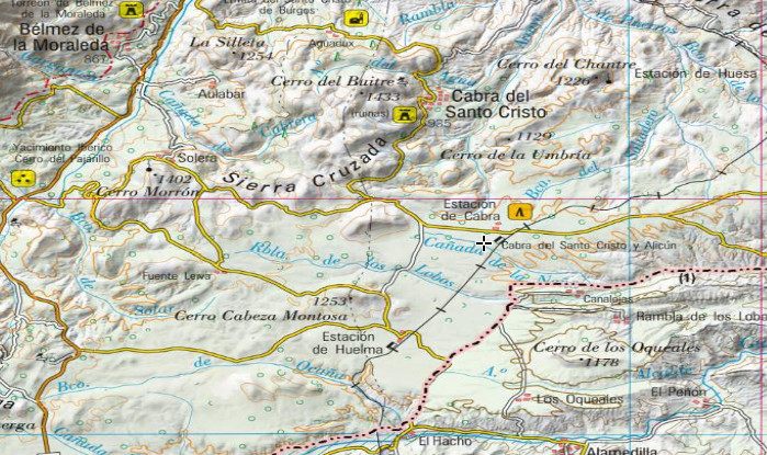 Aldea Estacin de Cabra de Santo Cristo - Aldea Estacin de Cabra de Santo Cristo. Mapa