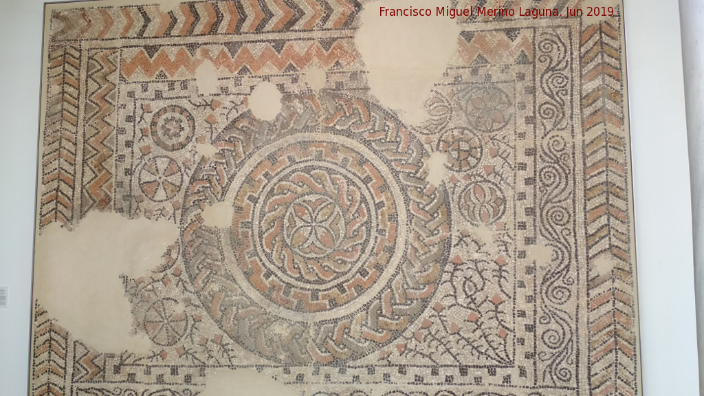 Villa Romana de los Mondragones - Villa Romana de los Mondragones. Mosaico de la segunda mitad del siglo IV. Museo Arqueolgico de Granada