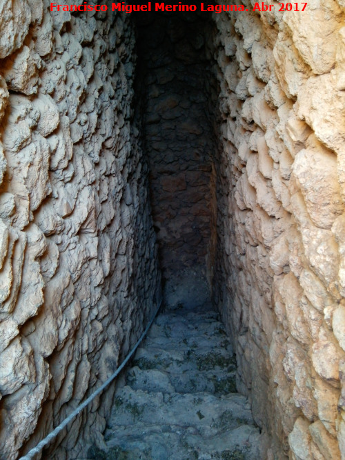 Castillo de Torres - Castillo de Torres. Escaleras de la azotea