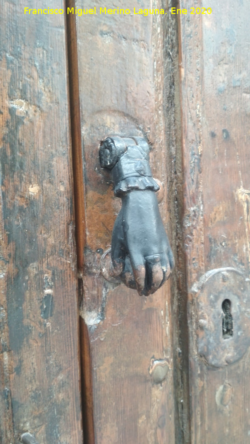 Casa de la Calle Nueva del Rojo n� 19 - Casa de la Calle Nueva del Rojo n� 19. Aldaba