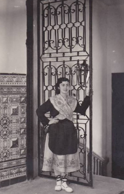 Palacio del De�n Ortega - Palacio del De�n Ortega. vest�bulo foto antigua