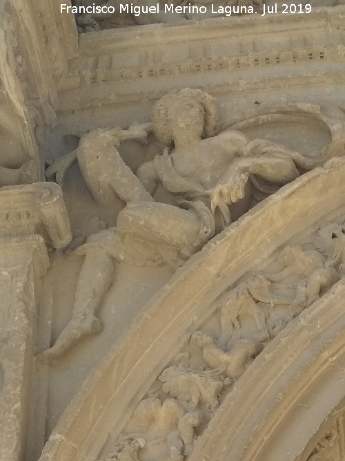 Sacra Capilla de El Salvador del Mundo - Sacra Capilla de El Salvador del Mundo. Detalle de la Portada de la Caridad