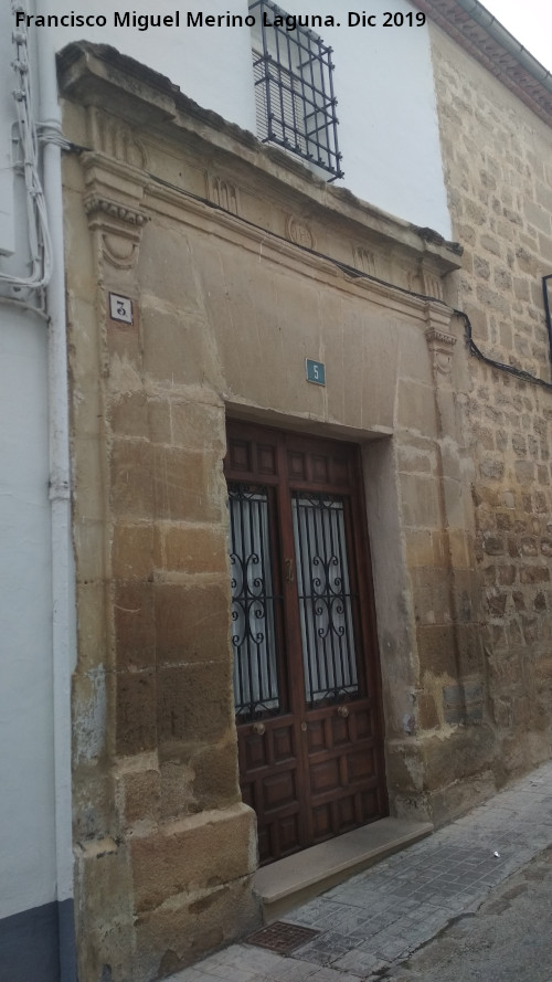 Casa de la Calle Maestro Palomino n 5 - Casa de la Calle Maestro Palomino n 5. Portada