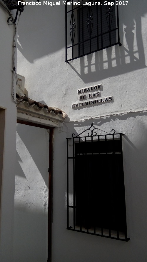 Mirador de las Escominillas - Mirador de las Escominillas. Entrada y azulejos