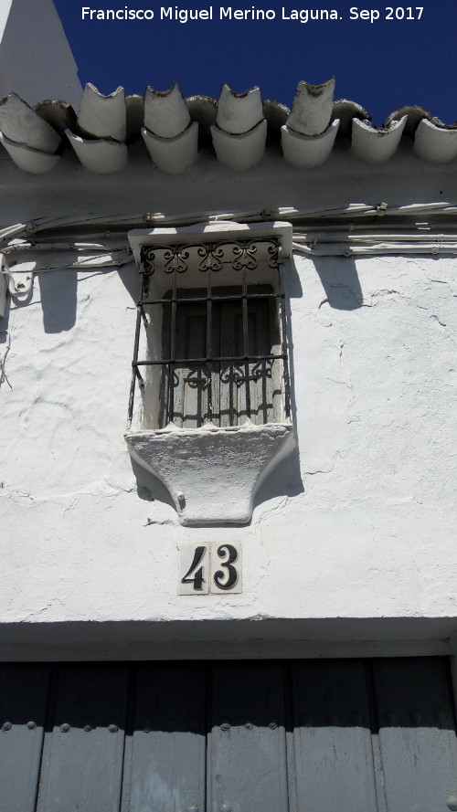 Cada de la Calle Mirador Fernndez Guerra n 43 - Cada de la Calle Mirador Fernndez Guerra n 43. Alero y ventana saliente