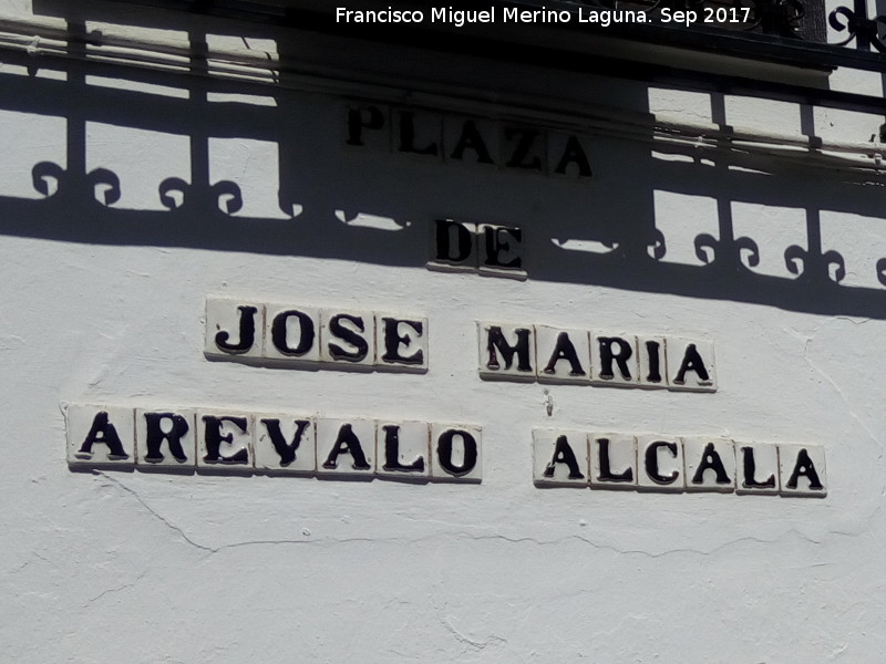 Plaza Jos Mara Arvalo Alcal - Plaza Jos Mara Arvalo Alcal. Azulejos